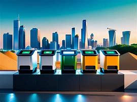 Lixeira urbana com tecnologia